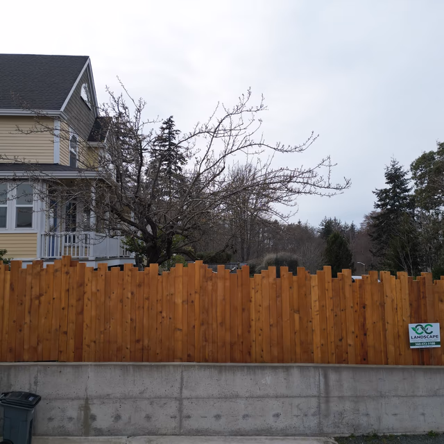 Fence installation by C & C Landscape
