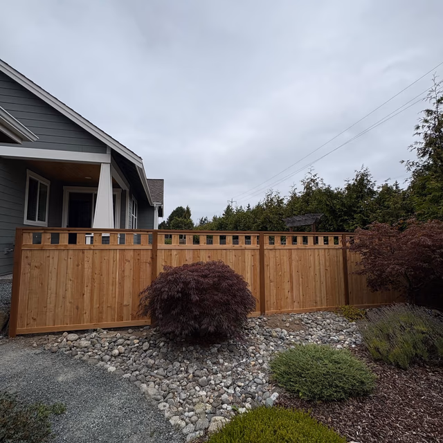 Fence installation by C & C Landscape