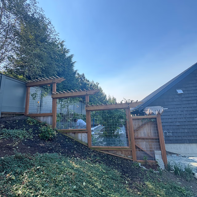 Fence installation by C & C Landscape