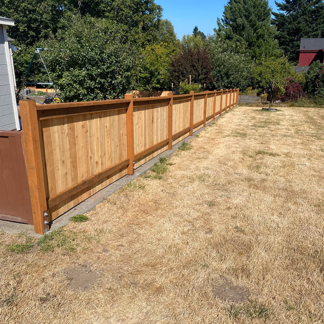 Fence installation by C & C Landscape