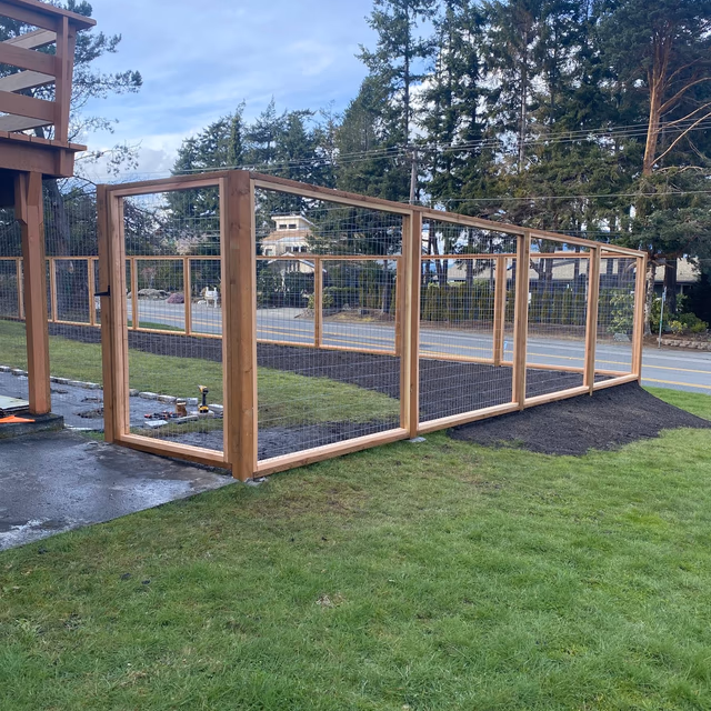 Fence installation by C & C Landscape