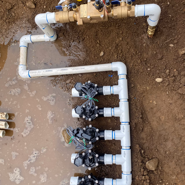 Irrigation work by C & C Landscape