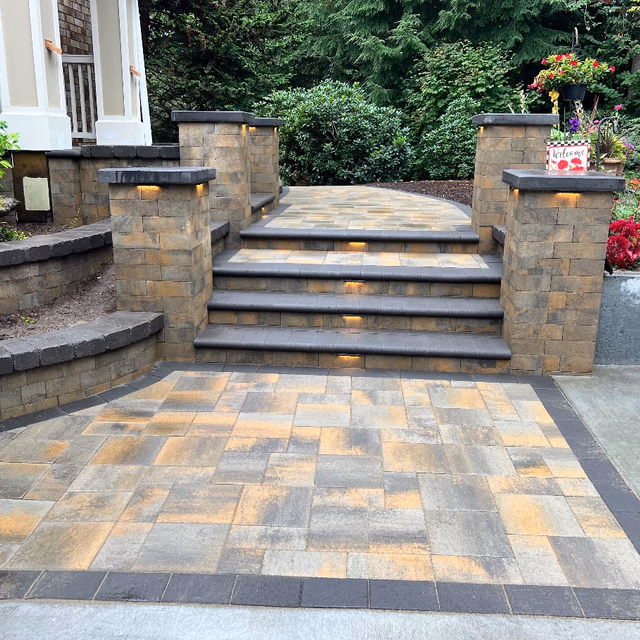Hardscape project by C & C Landscape