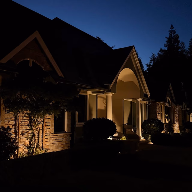 Outdoor lighting project by C & C Landscape