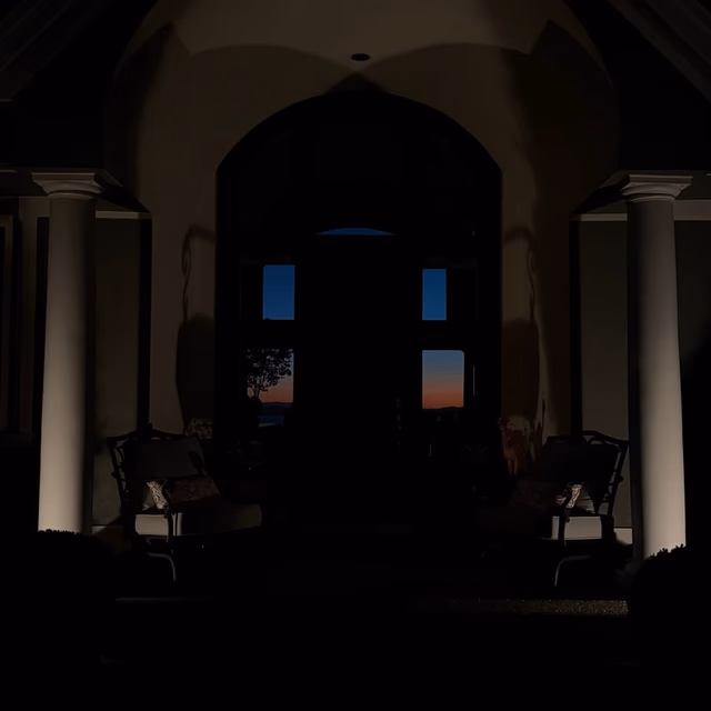 Outdoor lighting project by C & C Landscape